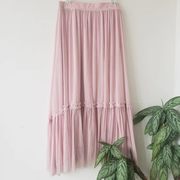 Girls' pink net skirt - Picture 1 of 3